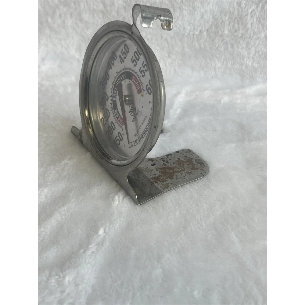AcuRite Oven Thermometer Stainless Steel Cooking Baking Roast‎ Broil Warm Gauge